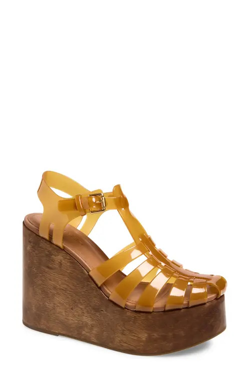 FARM Rio Fisherman Jelly Wedge Sandal in Ammonite at Nordstrom, Size 10 | Nordstrom