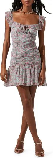 ASTR the Label Floral Ruched Minidress | Nordstrom | Nordstrom