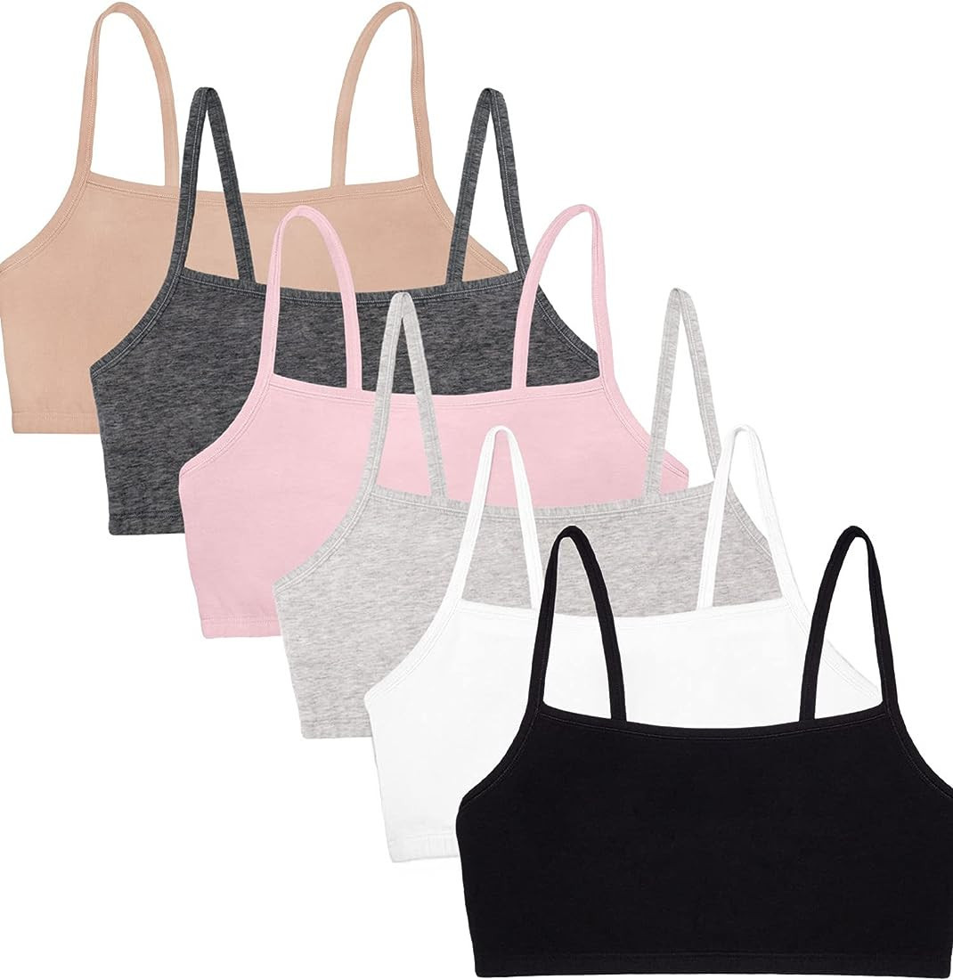 Fruit of the Loom Women's Spaghetti Strap Cotton Pullover Sports Bra Value Pack | Amazon (US)