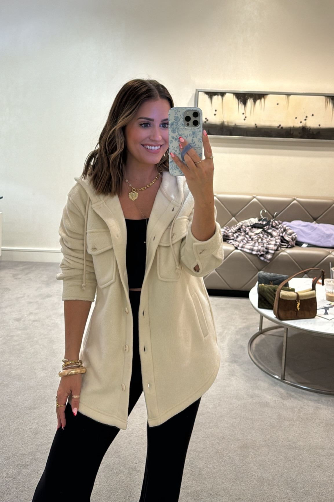 Hooded fleece shacket from Thread & Supply! Wearing size small // love these staples to throw on during the fall & layer! 

#LTKStyleTip #LTKSaleAlert #LTKxNSale