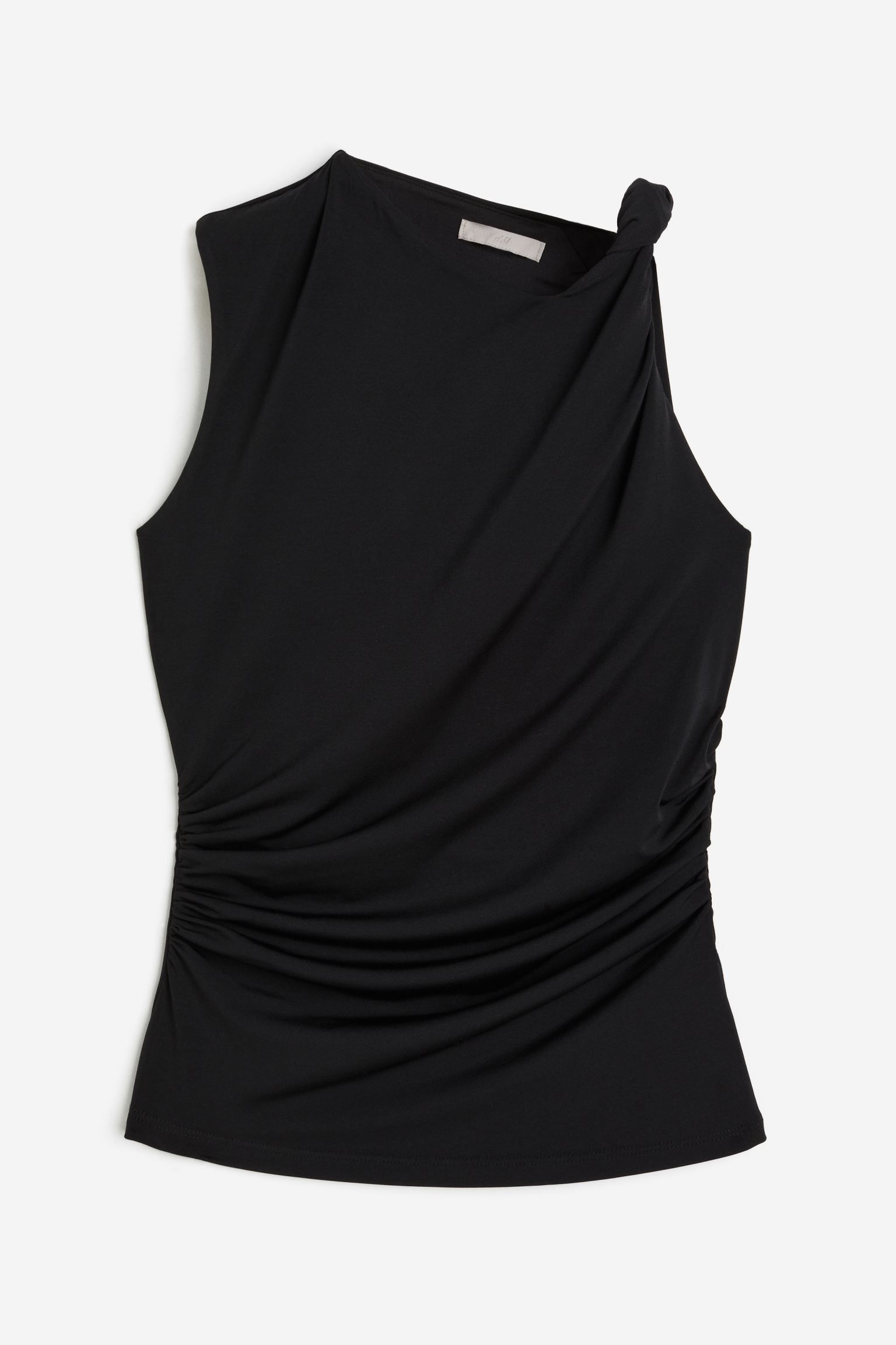 Twist-detail vest top - White - Ladies | H&M GB | H&M (UK, MY, IN, SG, PH, TW, HK)