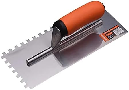 Edward Tools Squared Notch Tile and Flooring Trowel - 1/4” X 1/4” X 1/4” Pro Grade Stainles... | Amazon (US)
