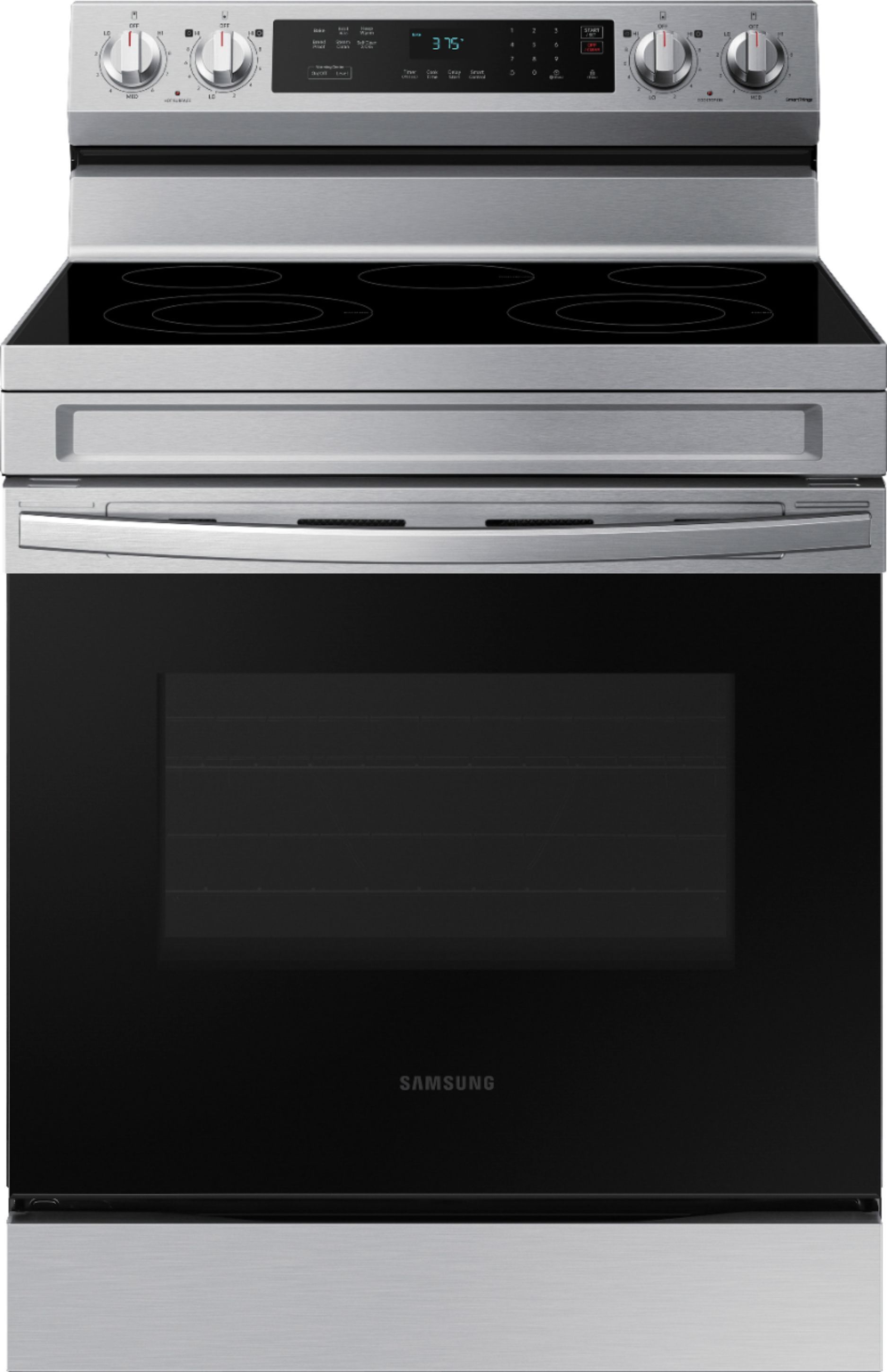 Samsung 6.3 cu. ft. Freestanding Electric Range with Rapid Boil™, WiFi & Self Clean Stainless S... | Best Buy U.S.