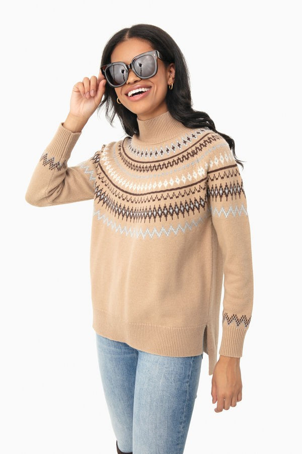 Camel Fair Isle Sweater | Tuckernuck (US)