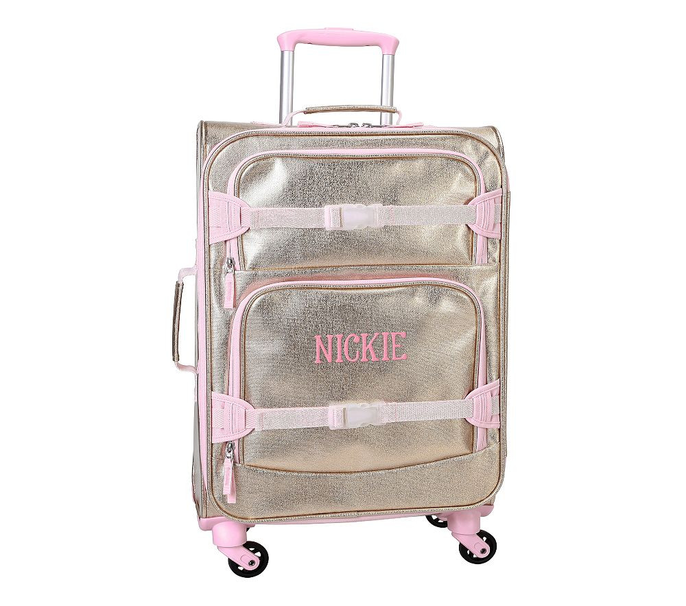 Mackenzie Metallic Gold Ultimate Luggage | Pottery Barn Kids