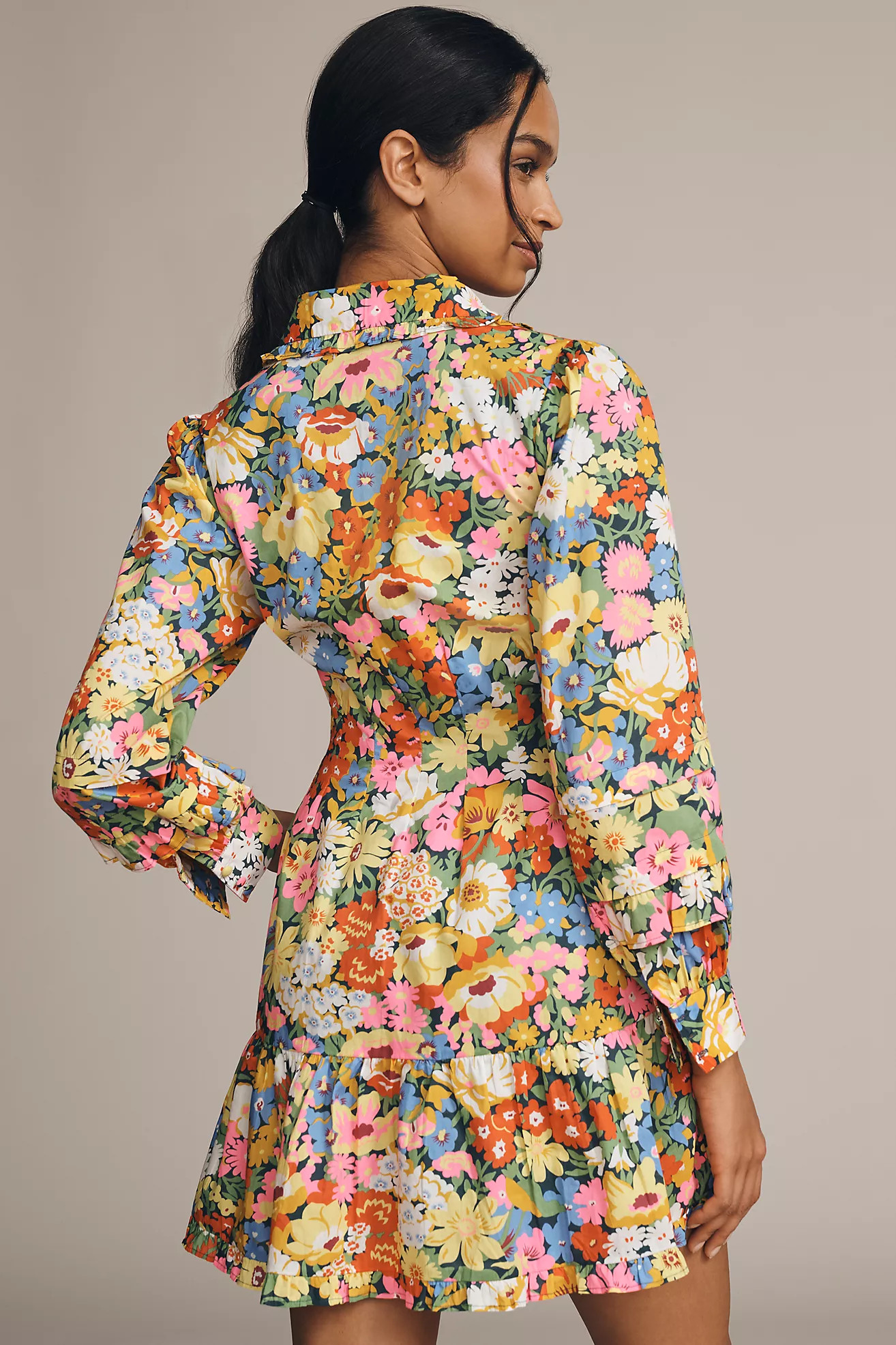 Love The Label x Liberty Fabrics Marketa Mini Shirt Dress | Anthropologie (US)
