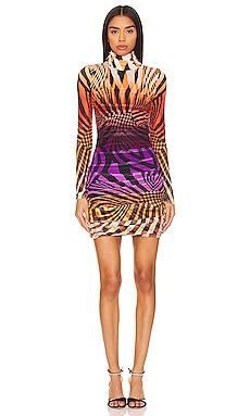 AFRM Lavinia Mini Dress in Linear Abstract from Revolve.com | Revolve Clothing (Global)