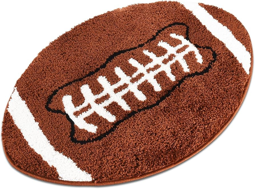 MSYA Cute Football Rug for Room Decor - Microfiber Fluffy Rug for Aesthetic Room Decor - 31"x20" ... | Amazon (US)