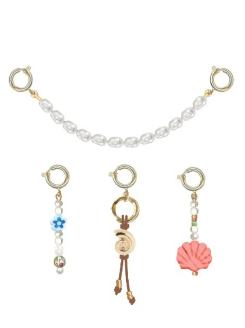 No Boundaries Goldtone Charm Set, 4 Pieces | Walmart (US)