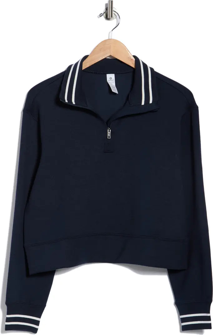 Georgetown Scuba Crop Half Zip Sweatshirt | Nordstrom Rack