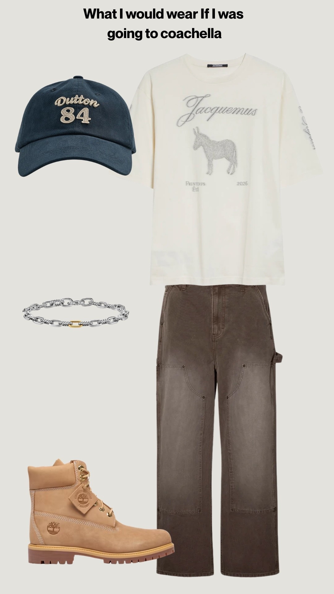 This is the perfect Coachella fit if you want that rugged, vintage aesthetic. Graphic tee, faded brown pants, and classic boots—super masculine and different from the typical festival look. Easy, comfortable, and still makes a statement.

Hashtags:
#mensstyle #coachellafit #streetwearmen #vintagestyle #menswearinspo #bootsoutfit #earthtones #outfitideas #mensfashionpost #casualstyle #festivalfit #ltkstyle #mensstreetstyle #dailyoutfit

#LTKMens #LTKWorkwear #LTKdayinmylife