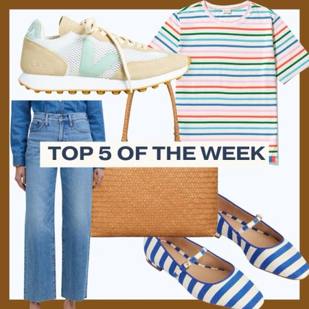 Best sellers this week - madewell denim and everyday tote bag (on sale this weekend!) Kule stripe tee Veja sneakers Boden Mary Jane flats

See more everyday casual outfits over on CLAIRELATELY.com


#LTKxMadewell #LTKStyleTip #LTKSaleAlert