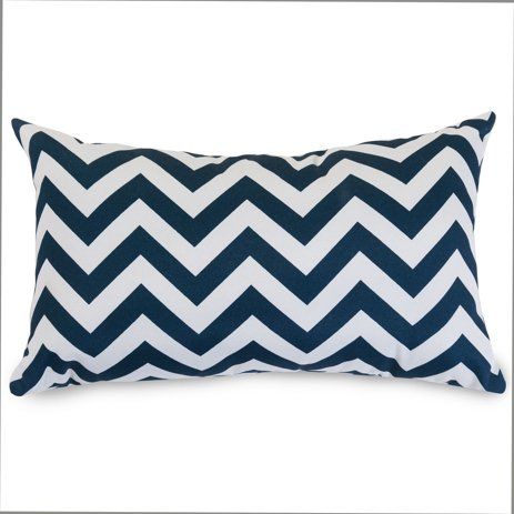 Majestic Home Goods Chevron Indoor Outdoor Small Decorative Throw Pillow | Walmart (US)