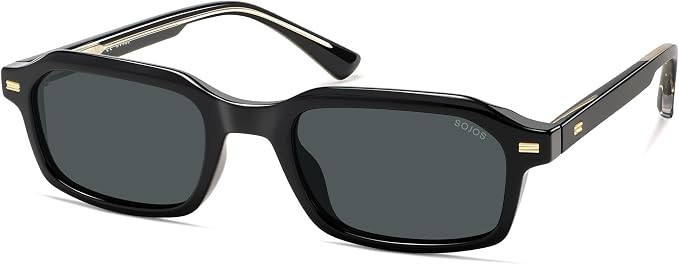 SOJOS Trendy Rectangle TR90 Polarized Sunglasses for Women Men SJ2711 | Unisex design lightweight... | Amazon (US)