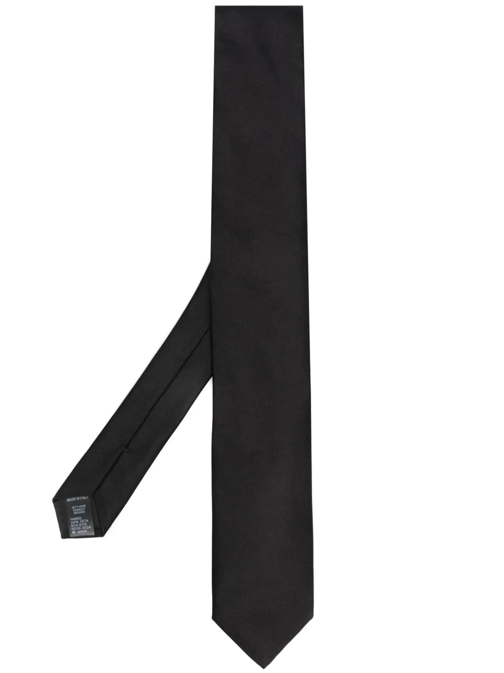 Dolce & Gabbana Pointed Silk Tie | Black | FARFETCH BR | Farfetch (BR)