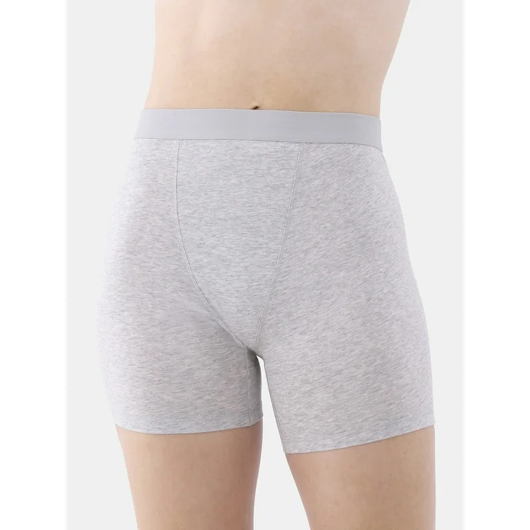 No Boundaries Cotton Ribbed Boxer Short Panties | Walmart (US)