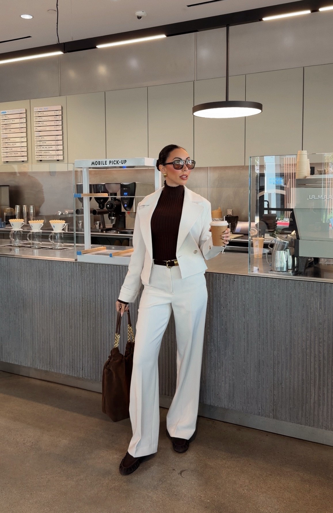 Outfit of the day 🤗 wearing a size xsmall brown top, small blazer, size 0 pants 

#LTKStyleTip #LTKWorkwear