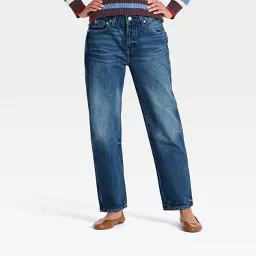 Women's Mid-Rise Boyfriend Jeans - Universal Thread\u2122 Medium Wash 00 | Target