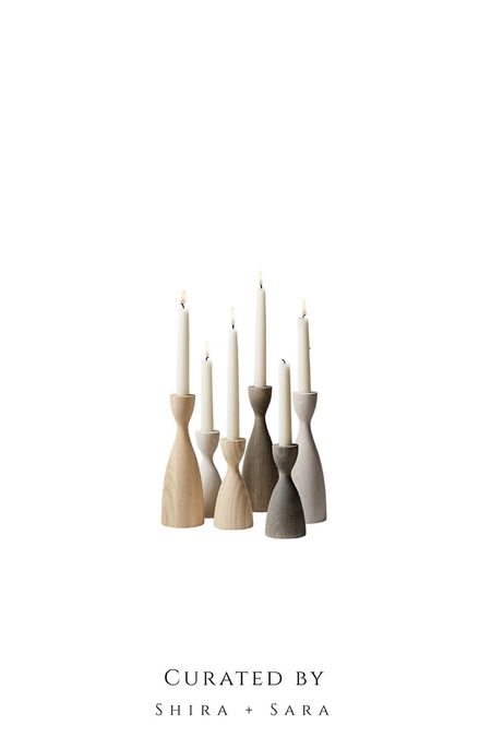 These carved wood candleholders are the perfect accent to any sideboard or buffet. 🕯️🕯️ 
[Link in bio and highlights to shop.]
xx, Shira + Sara 🤍
#CuratedByShiraAndSara #HomeFinds #CandleHolder

#LTKhome