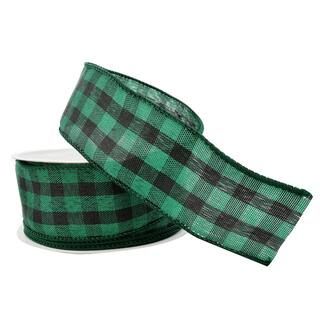 1.5" Wired Checkered Ribbon by Celebrate It Christmas™ | Michaels Stores