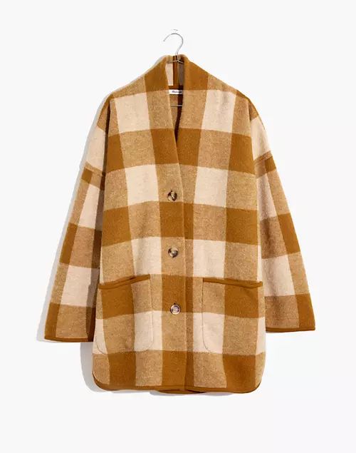 Buffalo Check Sweater Coat | Madewell