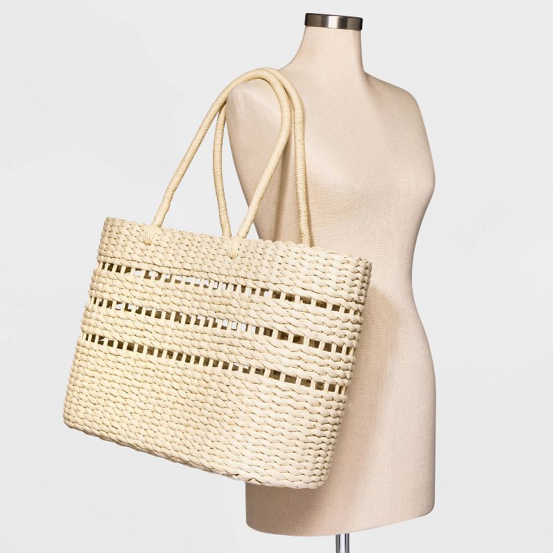 XL Straw Tote Handbag - A New Day™ Natural | Target