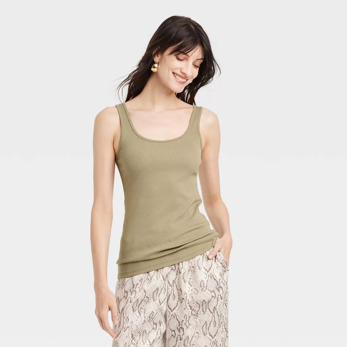 Women's Slim Fit Layered Tank Top - A New Day™ | Target