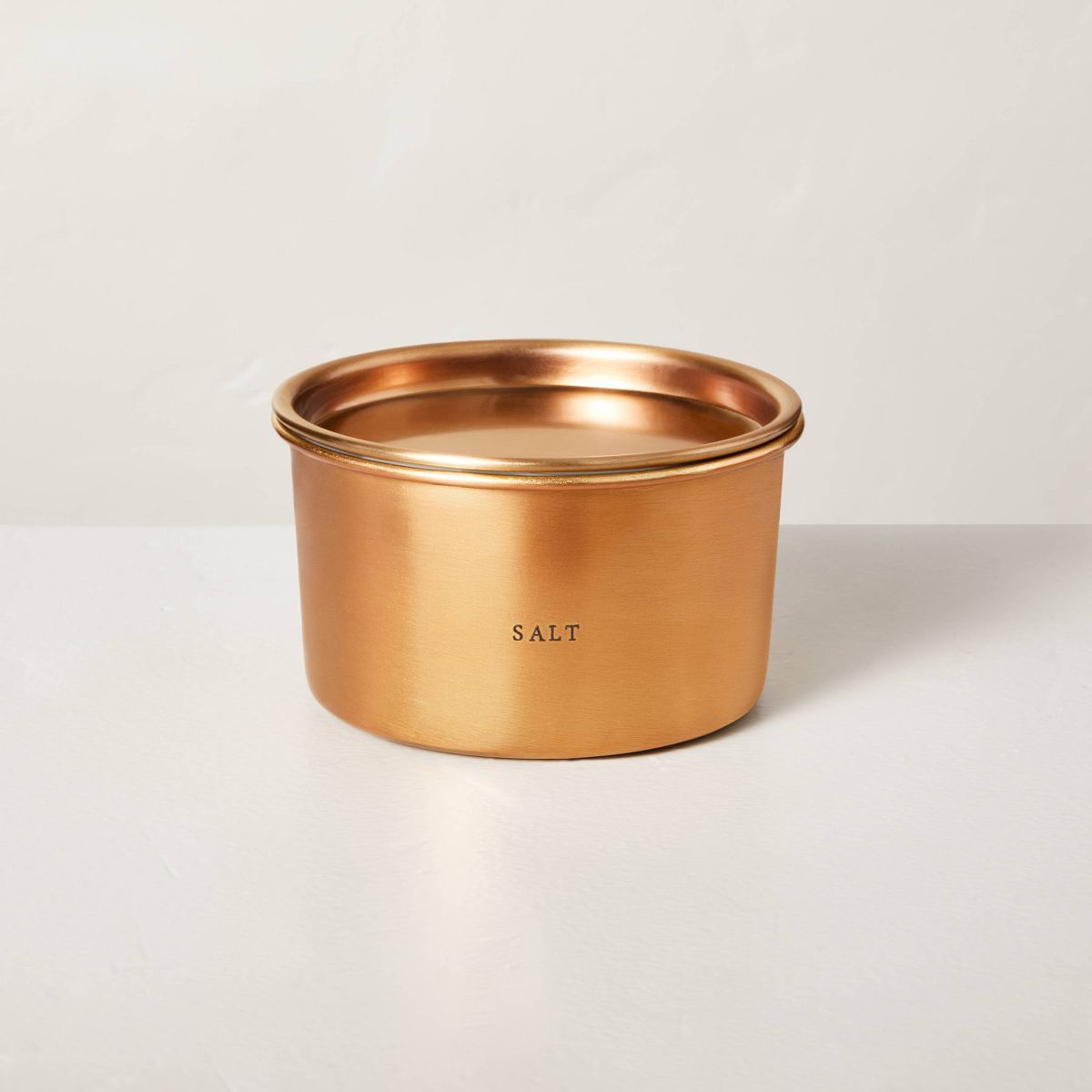 Lidded Metal Salt 4-Wick Jar Candle Brass Finish 20oz - Hearth & Hand™ with Magnolia | Target