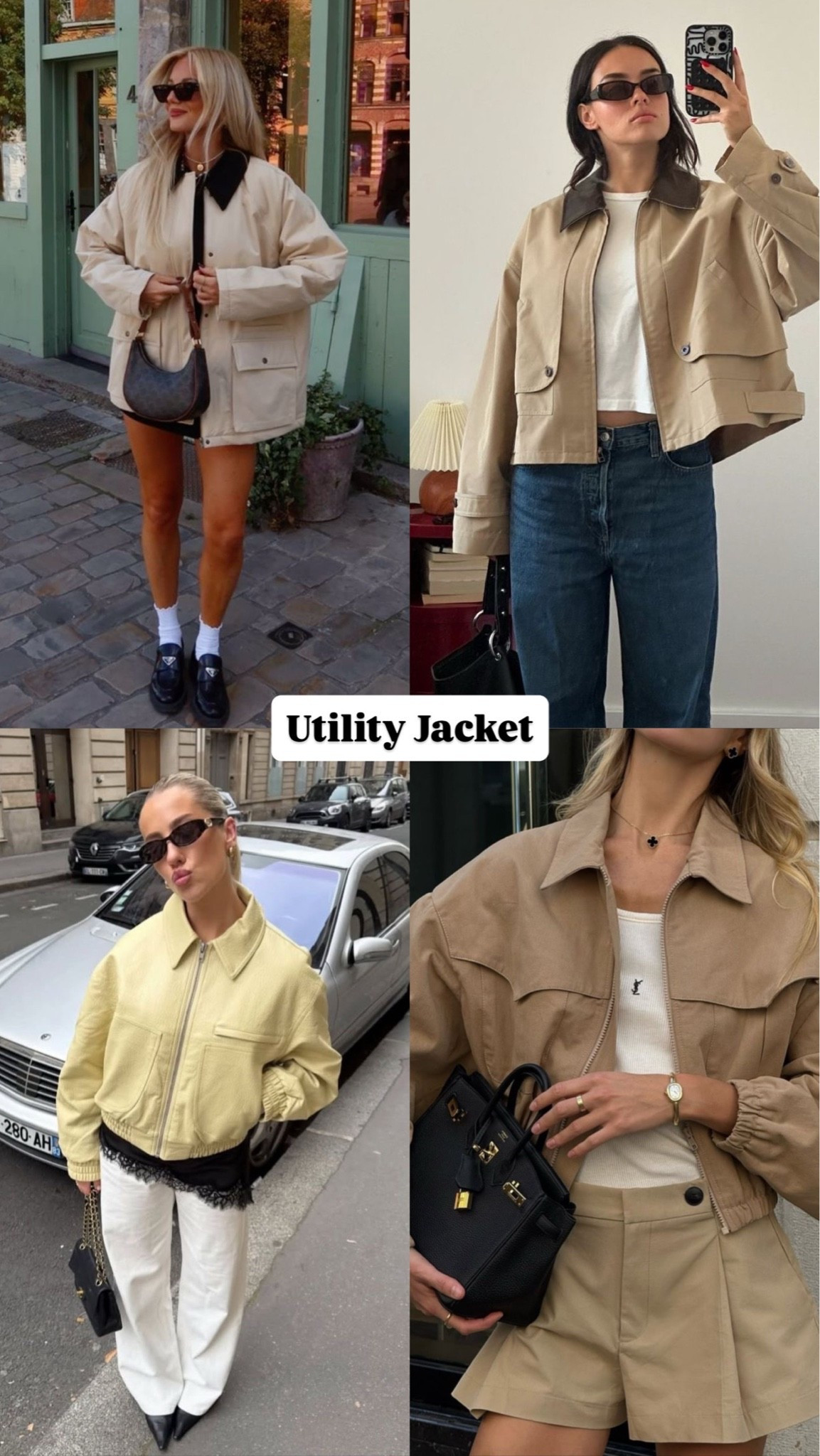 Utility jackets are the off-duty cool girl fashion trendy layer right now 🤍
#LayeringSeason #StreetwearStyle #LTKFashion

#LTKootd #LTKSaleAlert