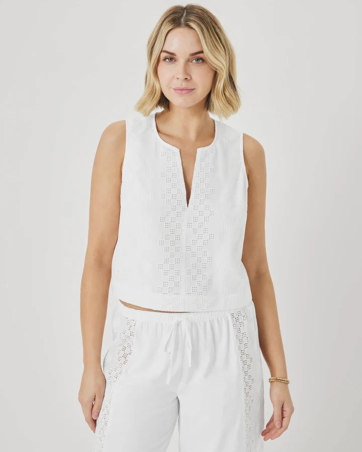 Kenzie Eyelet Tank | Splendid