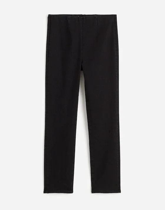 Denim Slim Crop Pants in Black Rinse | Madewell | Madewell
