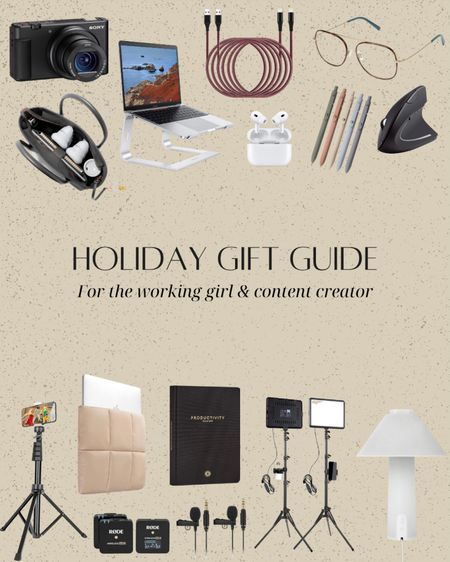 Holiday gift guide: for the working girl & content creator 

#LTKSeasonal #LTKGiftGuide #LTKHoliday