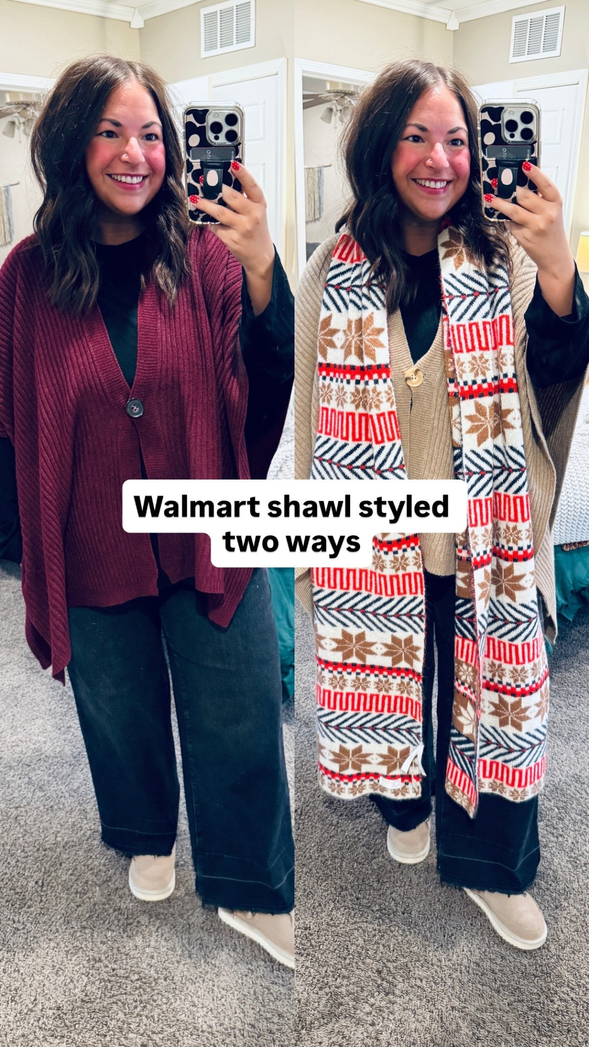Walmart shawl styled two ways

#LTKWorkwear #LTKMidsize #LTKootd
