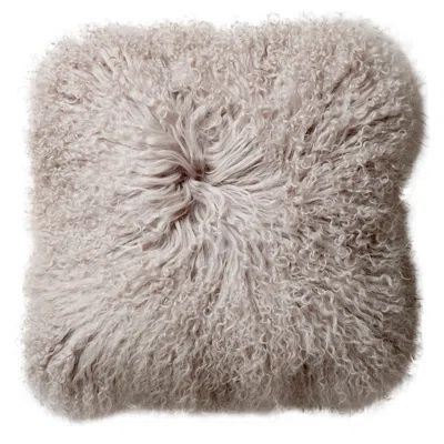 Bloomingville Mongolian Lamb Fur Throw Pillow | Wayfair North America