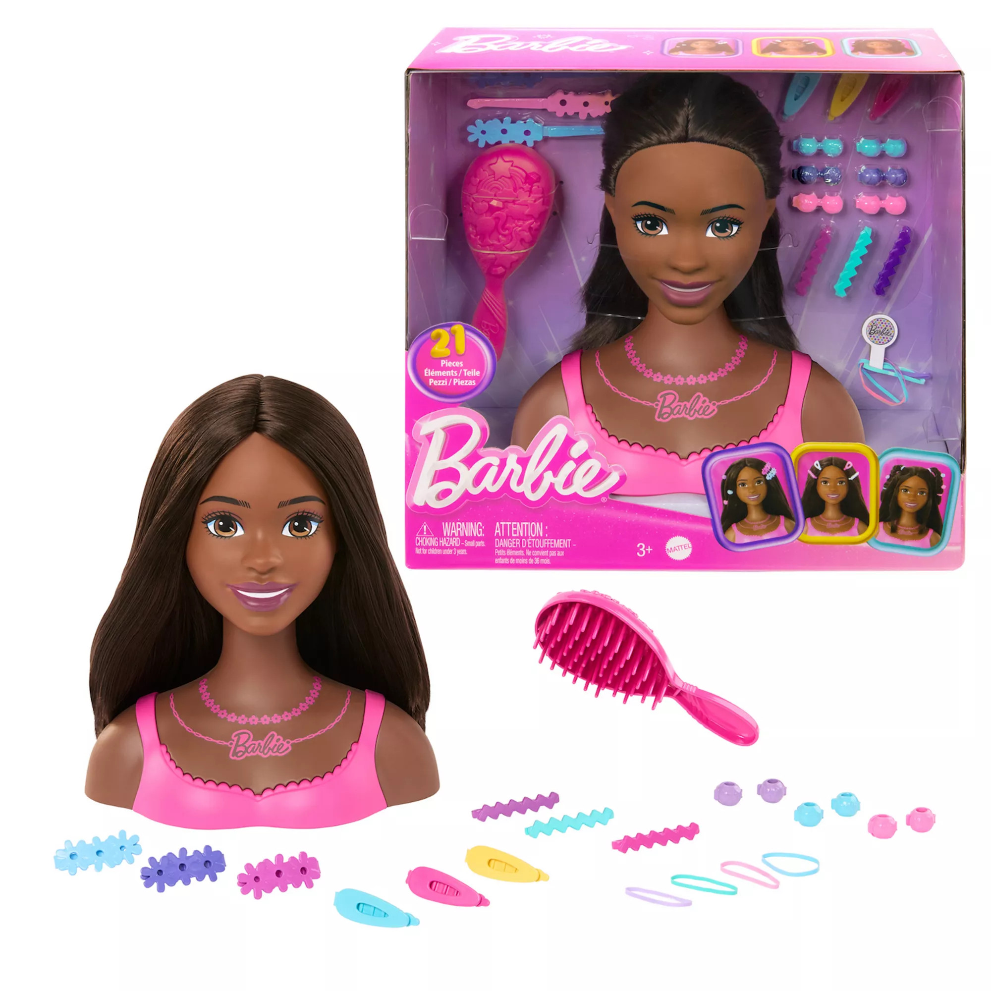 Barbie® Doll Brown Hair Styling Head | Kohl's
