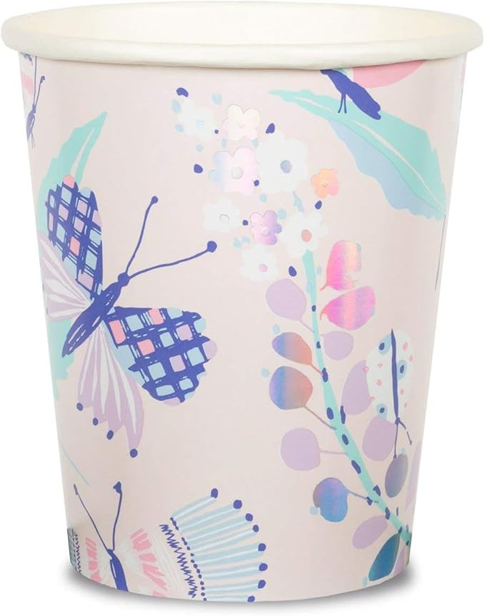 Daydream Society Flutter Butterfly Fairy Garden Paper Party Cups, Pack of 8 | Amazon (US)