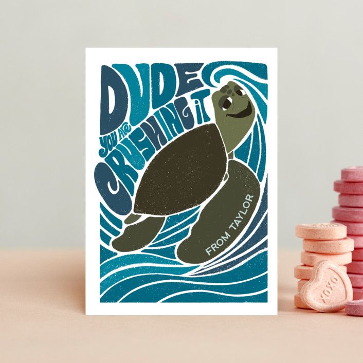 "Disney and Pixar's Finding Nemo Crushing It" - Customizable Classroom Valentine's Day Cards in B... | Minted