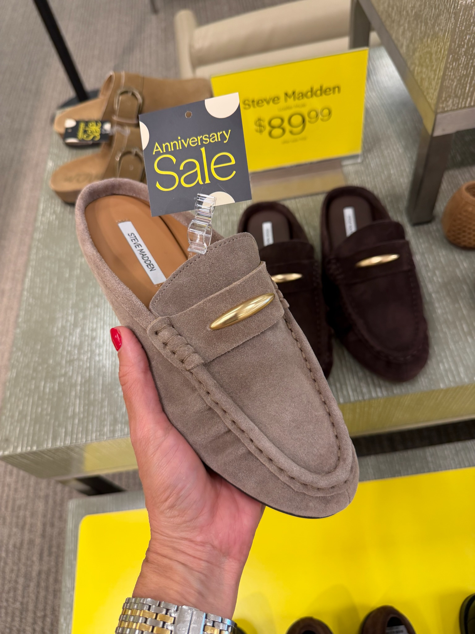 These suede loafers are such a good fall shoe. I love the warm taupe color, gold hardware and classic shape with denim, trousers or a skirt. They give you that fall feel without having to pull out the boots yet.

suede loafers, fall loafers, taupe loafers, women’s fall shoes, fall flats, gold hardware loafers, casual fall outfit, jeans and loafers, fall footwear, everyday shoes, neutral fall style, themominstyle

#LTKootd #LTKSeasonal #LTKOver40