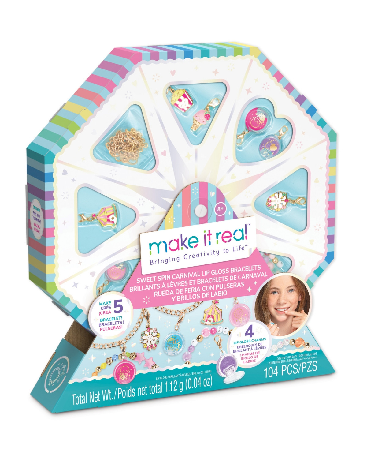 Make It Real Sweet Spin Carnival Lip Gloss Bracelets - Multi | Macy's