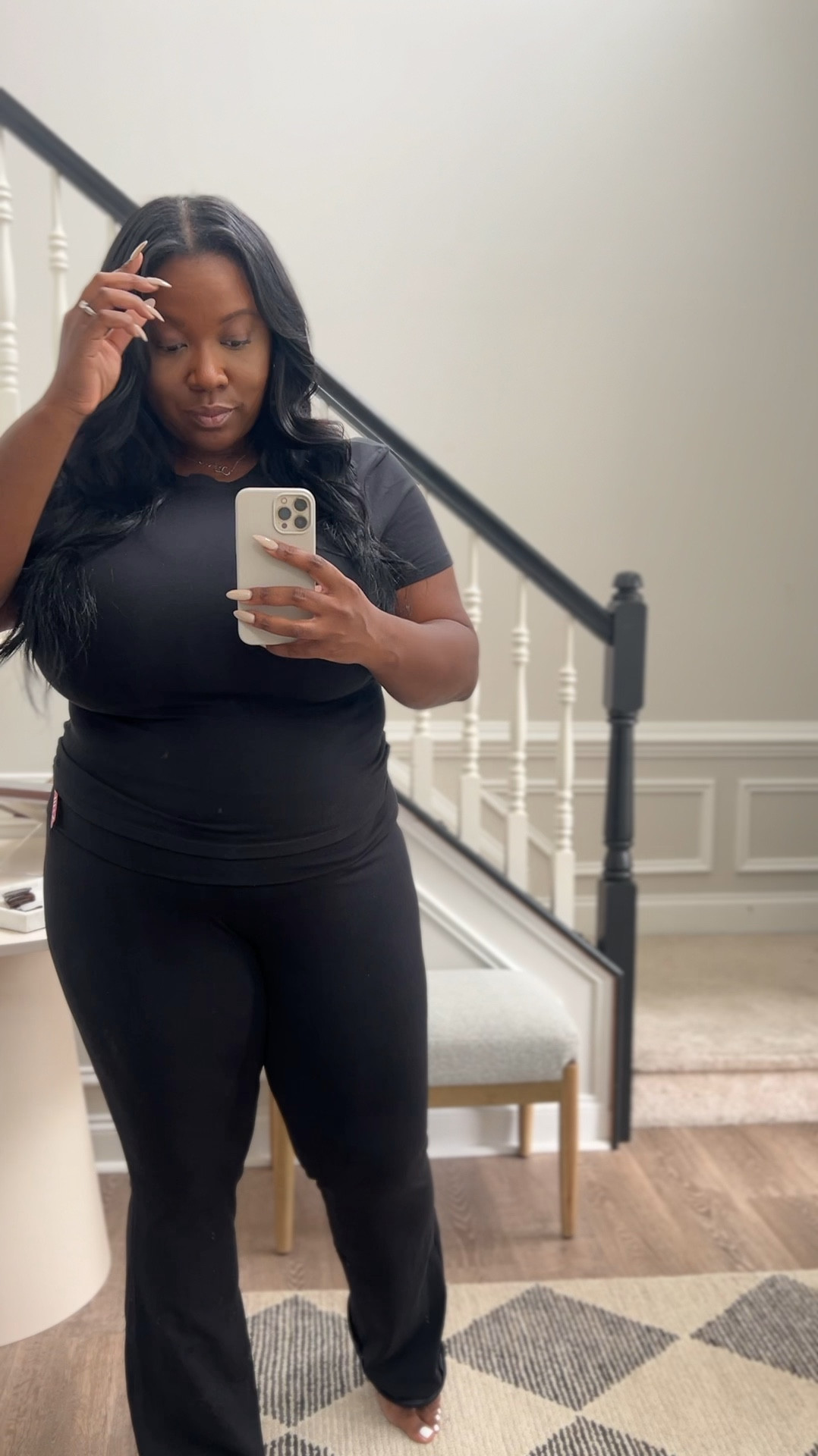 Viral Amazon set, black loungewear, plus size, xxl, size 18, tall girl, curvy girl, amazon fashion 

#LTKStyleTip #LTKVideo #LTKPlusSize