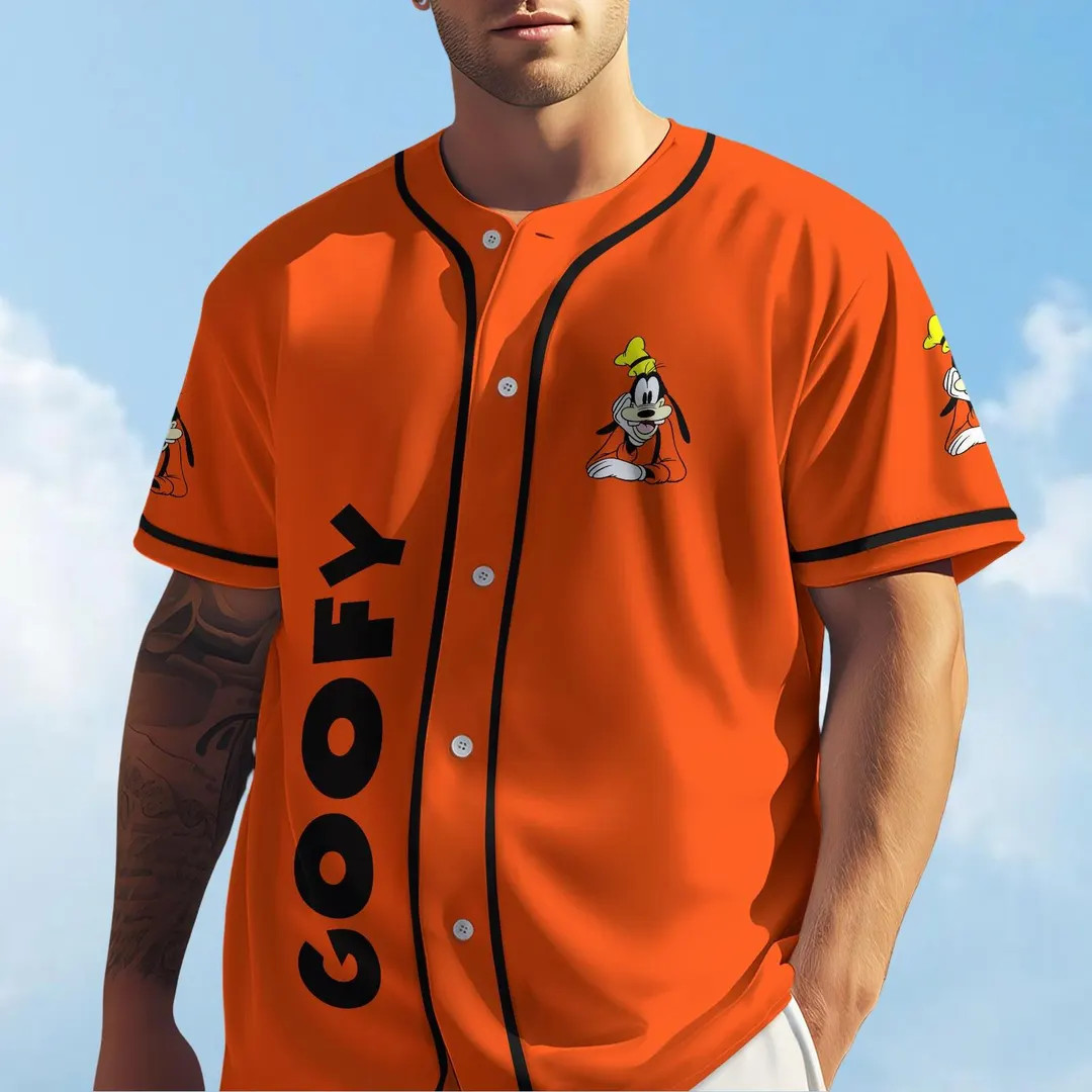 Goofy Jersey Shirt, Disney Baseball Shirt, Cute Goofy Shirt, Cartoon Movie Lover Gift, Goofy Base... | Etsy (US)