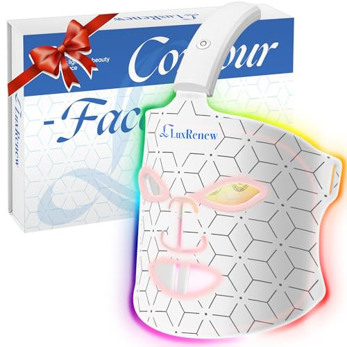 LuxRenew Red Light Therapy Mask, 7 Color Led Face Mask Light Therapy, Cordless, Portable and Rechargeable for Facial Led Mask Skincare at Home and Travel, LMask | Amazon (US)
