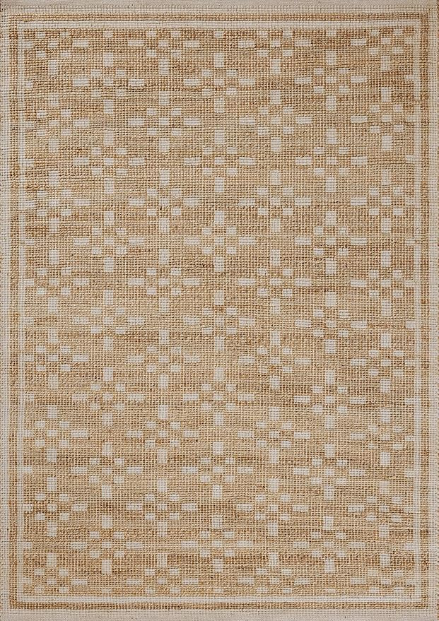 Loloi Chris Loves Julia Judy Collection JUD-07 Natural/Ivory 5'-0" x 7'-6" Area Rug | Amazon (US)