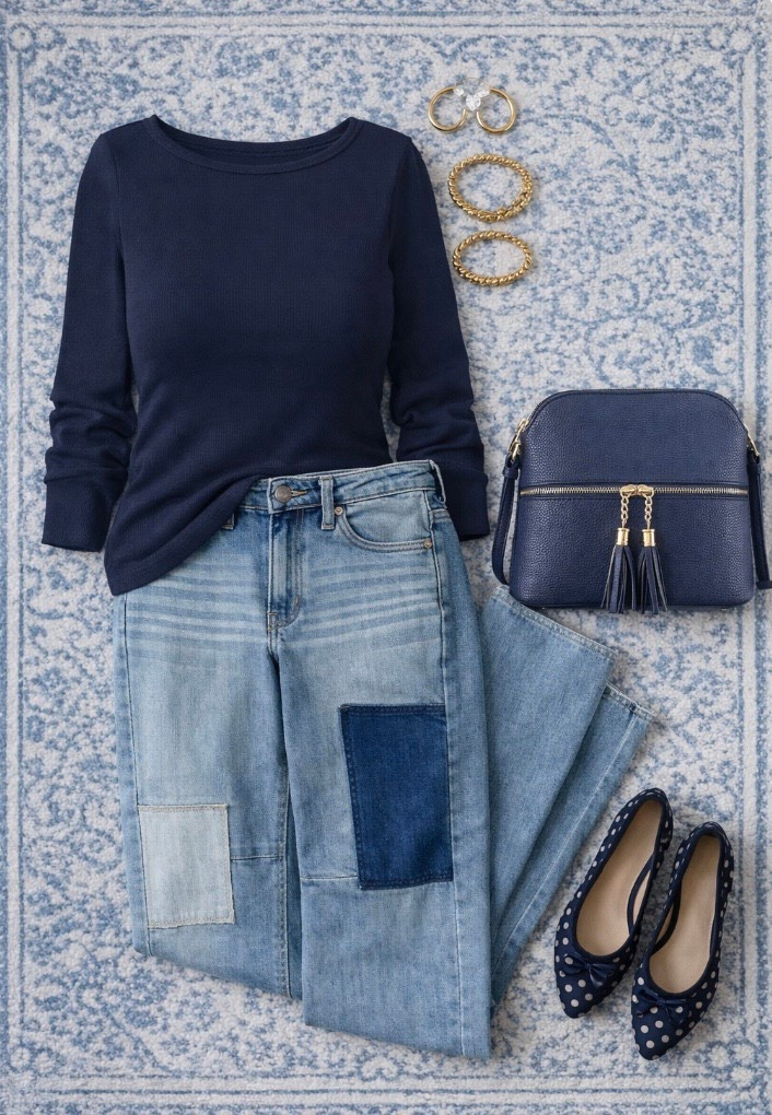 These jeans are the cutest! Hello 1970! Patchwork is in for 2026! They run it and you’re actually slightly

#LTKPetite #LTKootd #LTKOver40