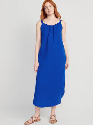 Sleeveless Shirred Maxi Dress for Women | Old Navy (US)