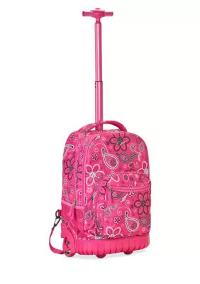 Rockland 19-In. Rolling Backpack, Pink | Belk