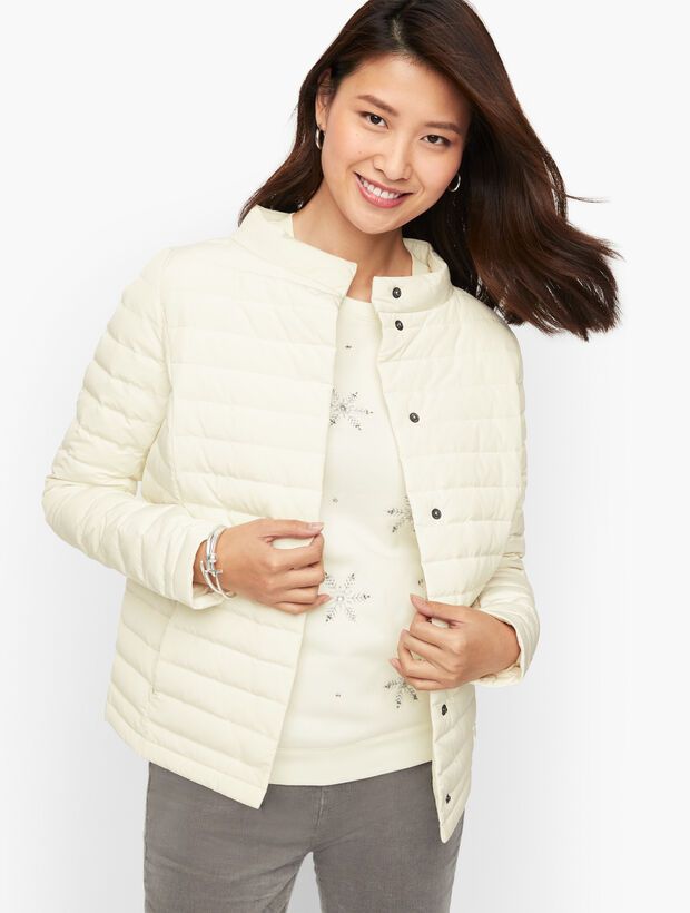 Quilted Down Coat | Talbots