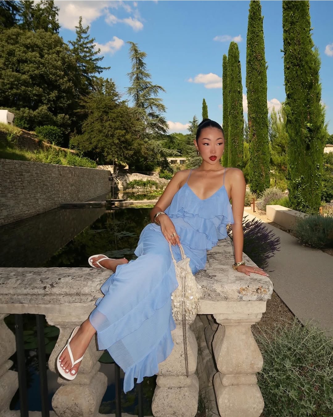 french summers with loccitane

linking similar blue ruffle maxi dresses 🩵

#LTKStyleTip #LTKShoeCrush #LTKFindsUnder100