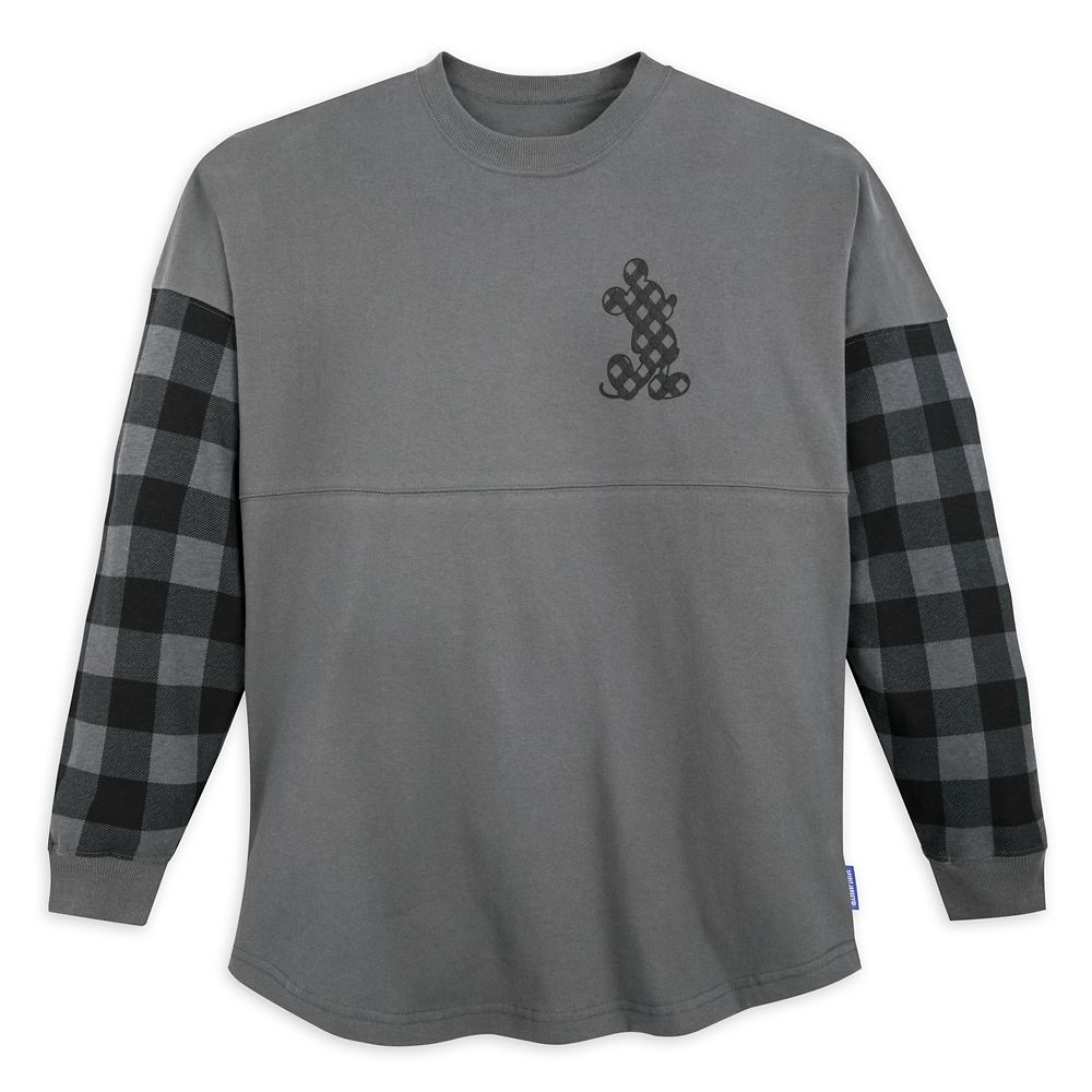 Mickey Mouse Plaid Sleeve Spirit Jersey for Adults – Disneyland | Disney Store