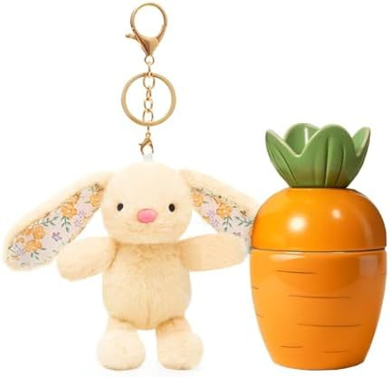 Teen Easter Basket Stuffers, Easter Gifts for Women Teens Adults Cute Bunny Plush Keychain Gifts ... | Amazon (US)